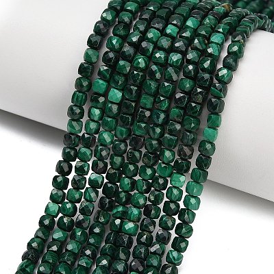 Natural Malachite Beads Strands X-G-C262-C02-4mm-1