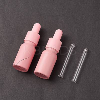 (Defective Closeout Sale: Paint Removed)Empty Portable Frosted Glass Dropper Bottles MRMJ-XCP0001-29-1
