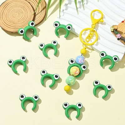 20Pcs Frog Ear Silicone Focal Beads SIL-CJ0002-83B-1