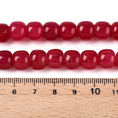 Dyed Natural White Jade Beads Strands G-T138-S14-1