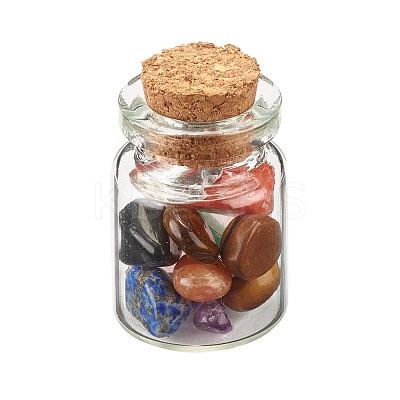 Transparent Glass Wishing Bottle Decoration DJEW-A001-01C-16-1