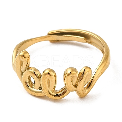 304 Stainless Steel Finger Rings AJEW-Z009-01C-G-1