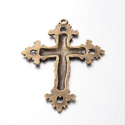 Tibetan Style Alloy Big Pendants X-TIBEP-A20541-AB-FF-1