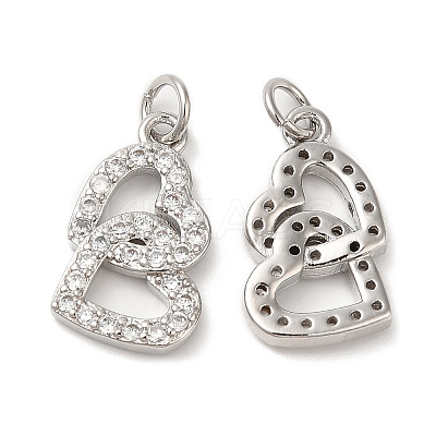 Eco-Friendly Brass Micro Pave Cubic Zirconia Pendants KK-M246-23P-1