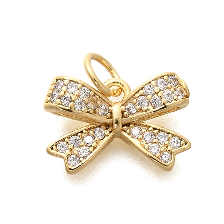 Rack Plating Brass Micro Pave Cubic Zirconia Pendant LS-KK-H508-26G-1