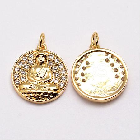 Brass Pendants ZIRC-G022-04-NR-1