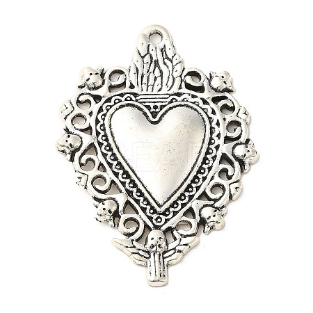 Tibetan Style Alloy Pendants PALLOY-M217-01D-AS-1