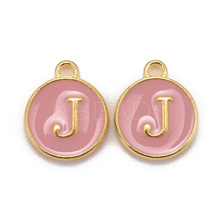 Golden Plated Alloy Enamel Charms ENAM-S118-07J-1