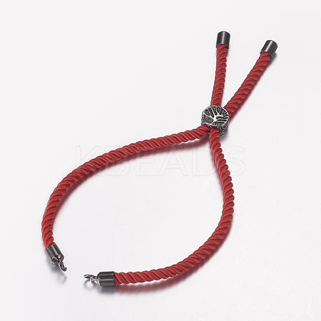 Nylon Twisted Cord Bracelet Making MAK-F019-01B-1