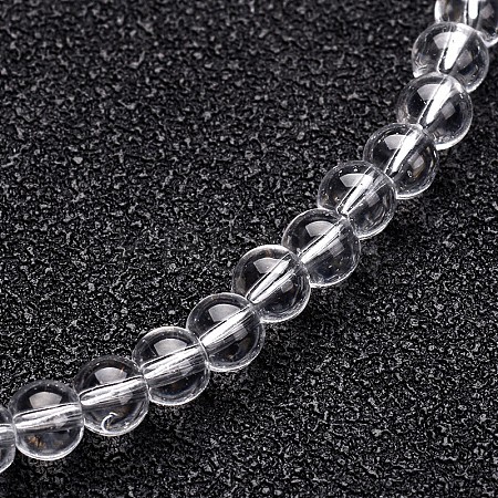 Glass Round Bead Strands GLAA-I028-8mm-01-1