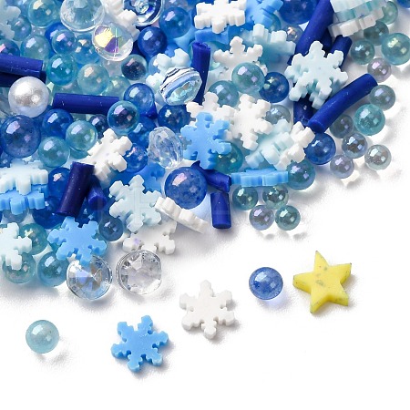 Handmade Polymer Clay Cabochons and Plastic Beads for DIY Jewelry Making Findings CLAY-B007-04F-1
