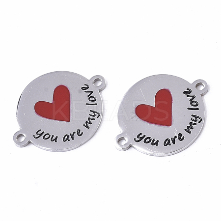 201 Stainless Steel Enamel Links connectors STAS-S079-145A-P-1