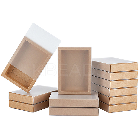 Kraft Paper Storage Gift Drawer Boxes CON-WH0089-37C-01-1