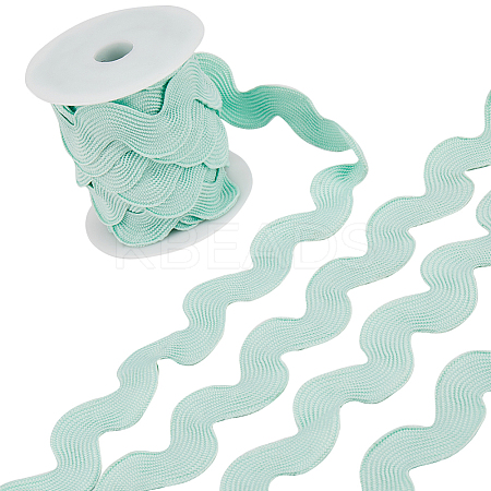 9 Yards Polyester Wavy Fringe Trim Ribbon OCOR-XCP0002-93B-1