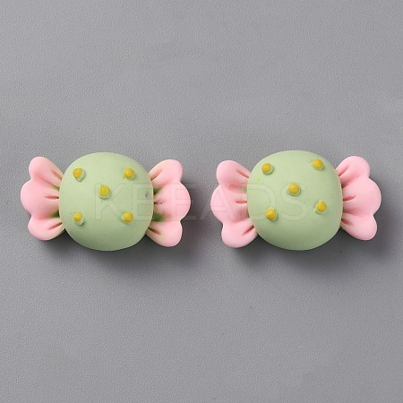 Opaque Resin Imitation Food Cabochons RESI-WH0036-102-1