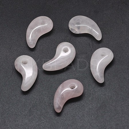 Natural Rose Quartz Pendants G-O175-33D-1