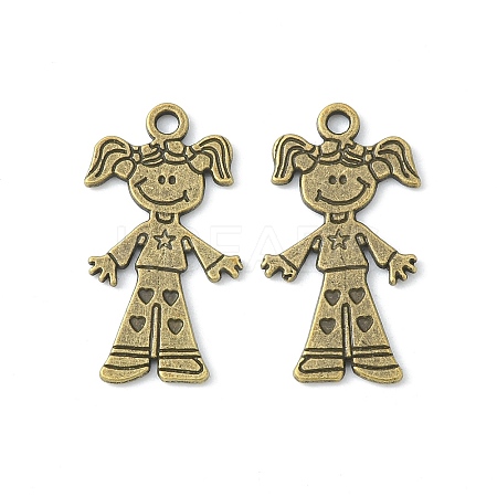 Tibetan Style Alloy Girl Pendants LS-TIBEP-S116-AB-NR-1