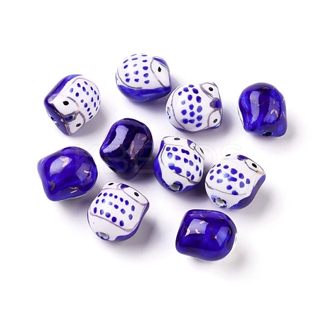 Handmade Porcelain Beads X-PORC-S447-08-1