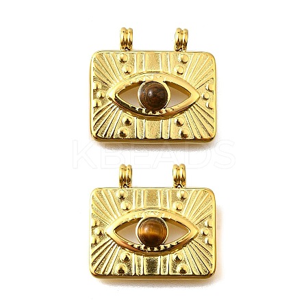 Natural Tiger Eye Pendants STAS-K263-81G-02-1