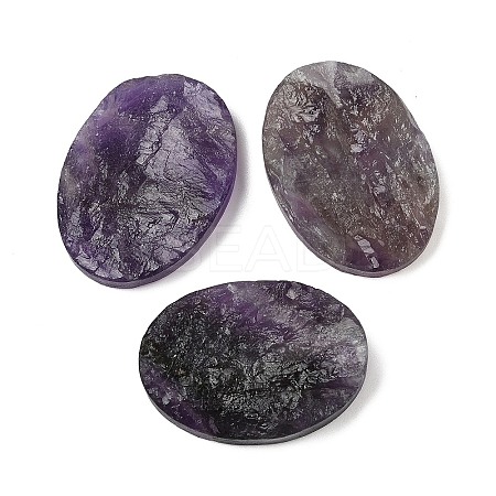 Natural Amethyst Cabochons G-K338-38C-01-1