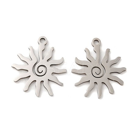 Non-Tarnish 304 Stainless Steel Pendants STAS-D046-07P-1-1