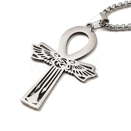 Non-Tarnish 201 Stainless Steel Pendant Necklaces LS-NJEW-M212-01A-P-1