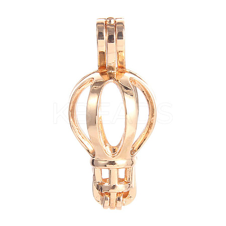 Alloy Bead Cage Pendants FIND-WH0097-32G-1