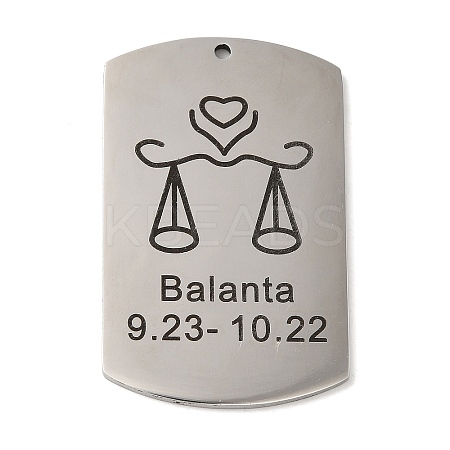 Non-Tarnish 304 Stainless Steel Pendants STAS-C098-01I-P-1