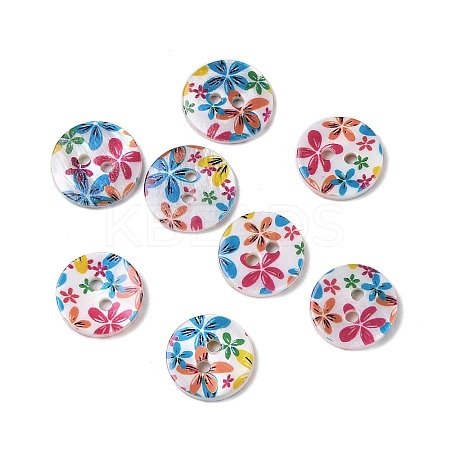 2-Hole Freshwater Shell Buttons SHEL-A004-01E-1