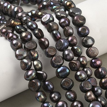 Natural Cultured Freshwater Pearl Beads Strands PEAR-P250214-S-1