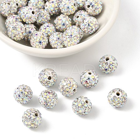 Polymer Clay Rhinestone Beads LS-RB-N006-18-1