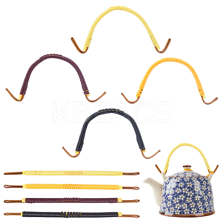 8Pcs 4 Colors Plastic Teapot Handle FIND-PH0003-41-1