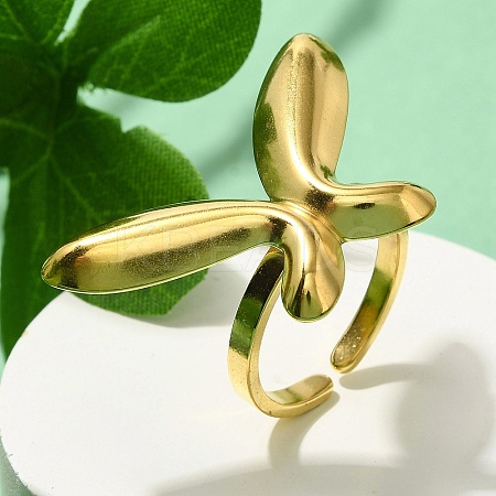 304 Stainless Steel Open Cuff for Women RJEW-B109-02G-04-1