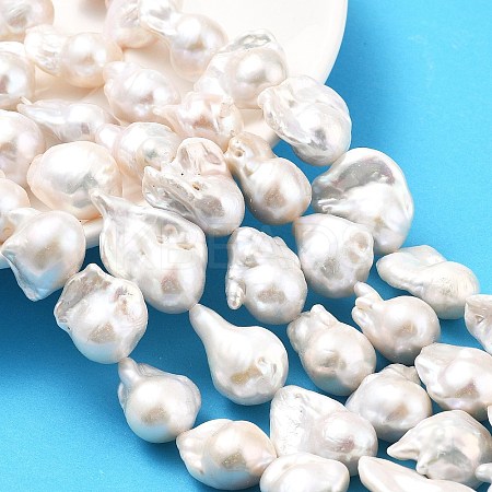 Natural Nucleated Pearl Beads Strands PEAR-B004-15C-04B-1