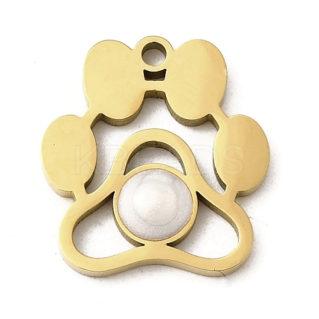 304 Stainless Steel Enamel Pendants STAS-I336-25G-1