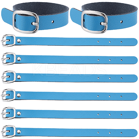 Cowhide Leather Adjustable Add-A-Bag Luggage Straps AJEW-WH0007-11D-1