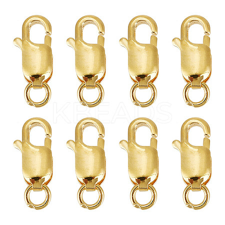 8Pcs 925 Sterling Silver Lobster Claw Clasps STER-GO0001-01-1