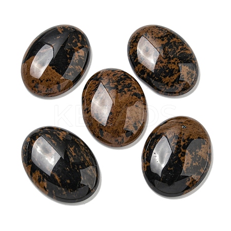 Natural Mahogany Obsidian Cabochons G-C115-01B-34-1