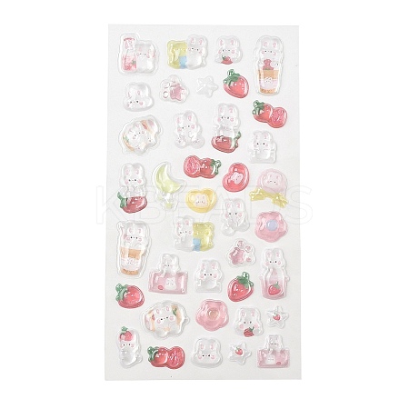 Plastic 3D Puffy Stickers DIY-H178-01E-1