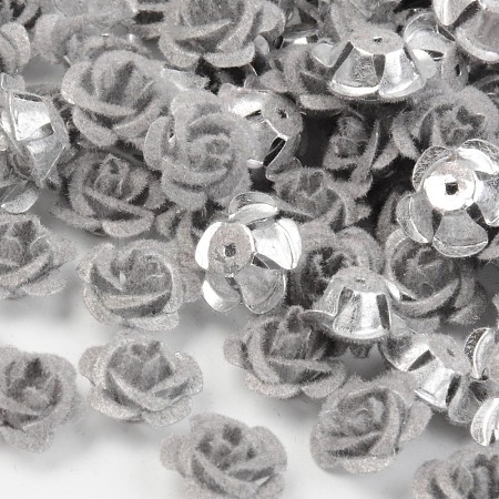 Flocky Aluminum Beads FALUM-S001-001B-1