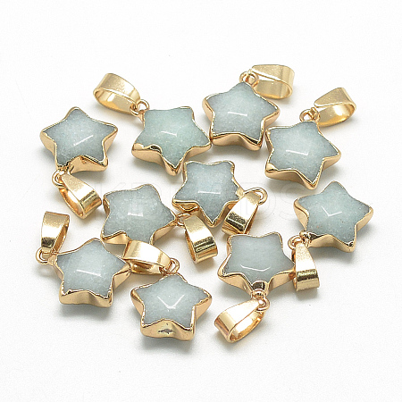 Natural Gemstone Pendants LS-G-Q494-39B-1