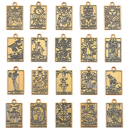 2 Sets Tibetan Style Zinc Alloy Pendants FIND-SC0016-92AG-1