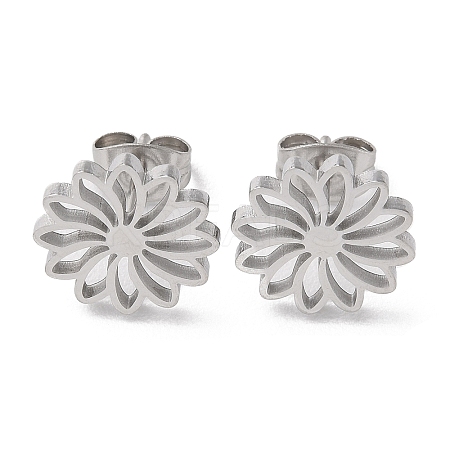 Non-Tarnish 304 Stainless Steel Stud Earrings LS-EJEW-B022-05P-1