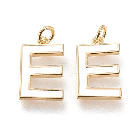 Brass Enamel Pendants KK-R139-04E-1