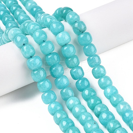 Dyed Natural White Jade Beads Strands G-T138-S10-1