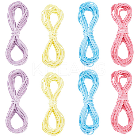 8 Bundles 4 Colors Flat Faux Suede Cord LW-CL0001-03B-1