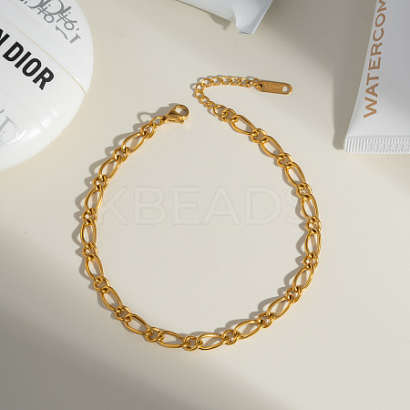 Simple and Stylish Stainless Steel Twisted Chain Anklets for Women WP4497-1-1