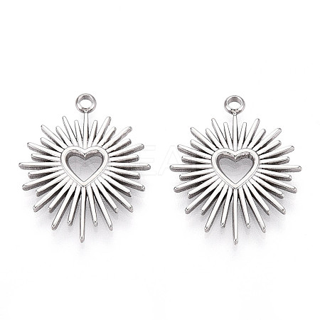 Non-Tarnish 304 Stainless Steel Pendants X-STAS-I671-01P-1