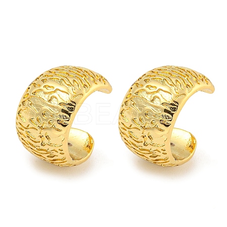 Brass Cuff Earrings for Women EJEW-C104-116G-1
