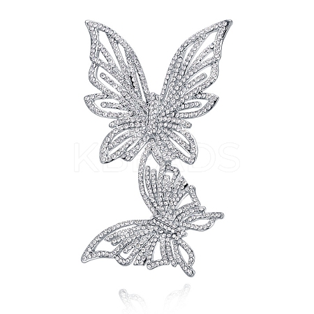 Butterfly Alloy Brooches for Women PW-WG31DC0-01-1
